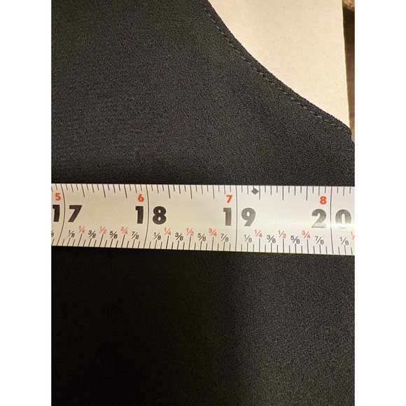 JENNI KAYNE Black Tuxedo Style Sleeveless Trench Vest Small Longline Minimalist - Picture 13 of 15